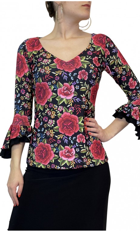 Stella Printed Top 3/4 sleeves