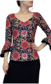 Stella Printed Top 3/4 sleeves